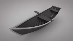 Wooden Boats 3D model