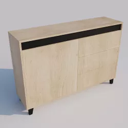 Wooden commode 3D model