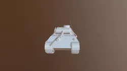 World War II - Panther Panzer V 3D model