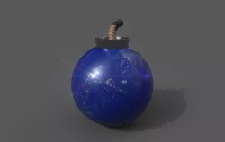 Zelda Bomb Low-poly 3D model