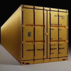 40ft Shipping Container  3D model