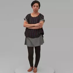 A Middle-aged Woman With Arms Crossed  3D model