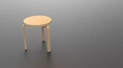 Aalto stuhl 3D model