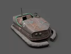 Abandoned Pripyat Bumper Car-Dodgem Car 5 3D model