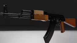 AKM assault rifle  3D model