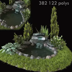 Alpine hill 3D model