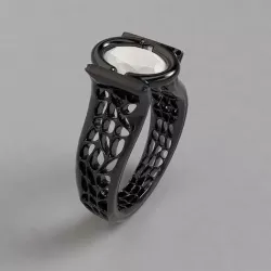 Anillo Solitario Elegante    Elegant Solitaire Ring 3D model