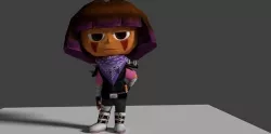 Apocalypse Dora Low-poly 3D model
