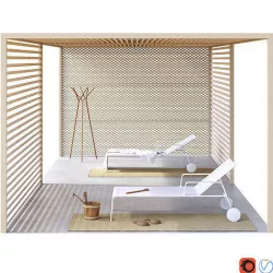 Arbor Kettal L Simple and Double Garden Garden Life 3D model