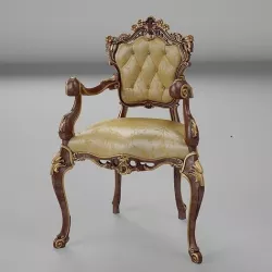 Armchair BOLLY  Diningroom Collection render ready vray  3D model