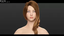 Ava v1 - Female Rigged Character 3D model