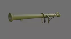 Bazooka M20 - RPG - Rocket launcher Low-poly 3D model