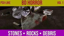 BD Horror Retrostyle PSX - Collection Vol 1 Low-poly 3D model