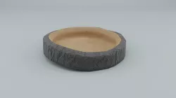 Bed for a cat gray Low-poly 3D model