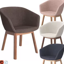 Blu Dot Host Dining Chair 3D model