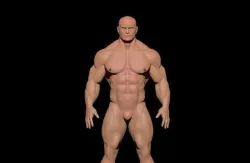 bodybuilder 6 Low-poly 3D model