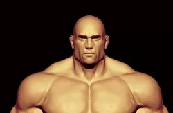 bodybuilder  Low-poly 3D model