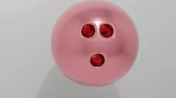Bronze Bowling Ball 3D model