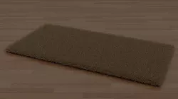 Brown Shag Rug 3D model