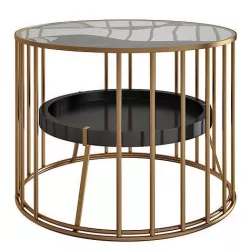 CAGE EXTRA BLACK COFFEE TABLE 3d model Low-poly 3D model