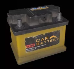 Car Battery Low-poly 3D model