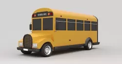 Cartoon school bus 3D model
