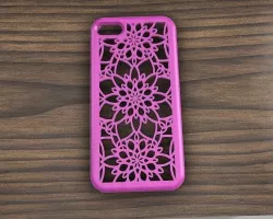 CASE IPHONE 7-8 FLOWERS MOTIVE 3D model