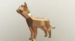 Cat model - Tom cat - Low-poly 3D model