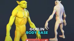 Character - Goblin Body Base Low-poly 3D model