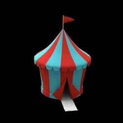 circus tent 3D model