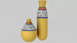 Clay Pot Yellow 3D model