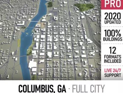 Columbus Low-poly 3D model