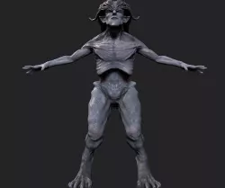 Demon Humanoid Low-poly 3D model