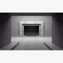 Empty room interior 04 3D model