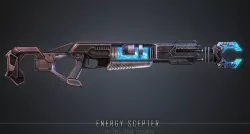Energy Scepter Ultra Weapon Low-poly 3D model