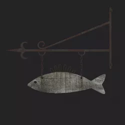 Fish Sign Low-poly 3D model