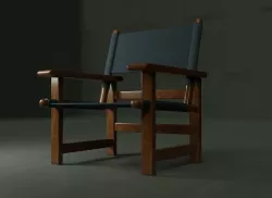 Fredericia Canvas Chair VAR 02 3D asset 3D model