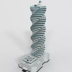 Futuristic Building 3D model
