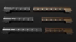 Geissele Super Modular Rail MK16 MLOK AR15 Handguard Low-poly 3D model