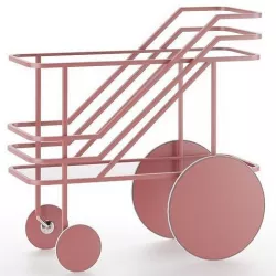 Glass and steel food trolley DANTE - Goods And Bads 3D model