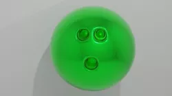 Green Bowling Ball 3D model