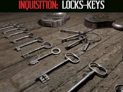 Inquisition - Locks and Keys Low-poly 3D model