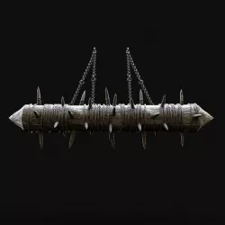 JAGGED LOG PITFALL BOOBY TRAP HUNTER DEADFALL Low-poly 3D model