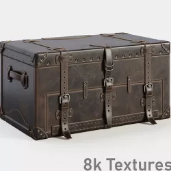 Leather Trunk 3D model