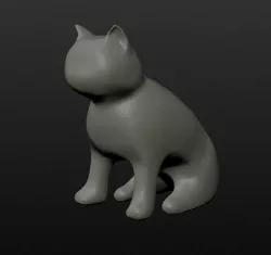 Little kitten 3D model