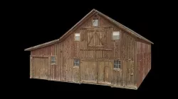 Low Poly Farm Barn Low-poly 3D model