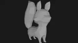 Low-poly Little Foxy 3D model