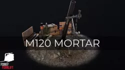 M120 Mortar Tampella Low-poly 3D model