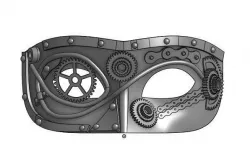Mask steampunk face 3D model