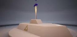 Master Sword with pedestal 3D model